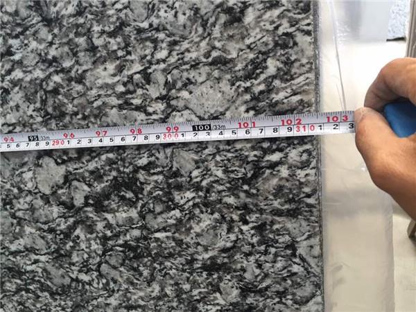 brown pearl granite slab length inspection