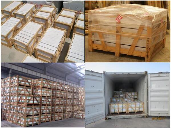 calacatta gold marble tile packing & loading