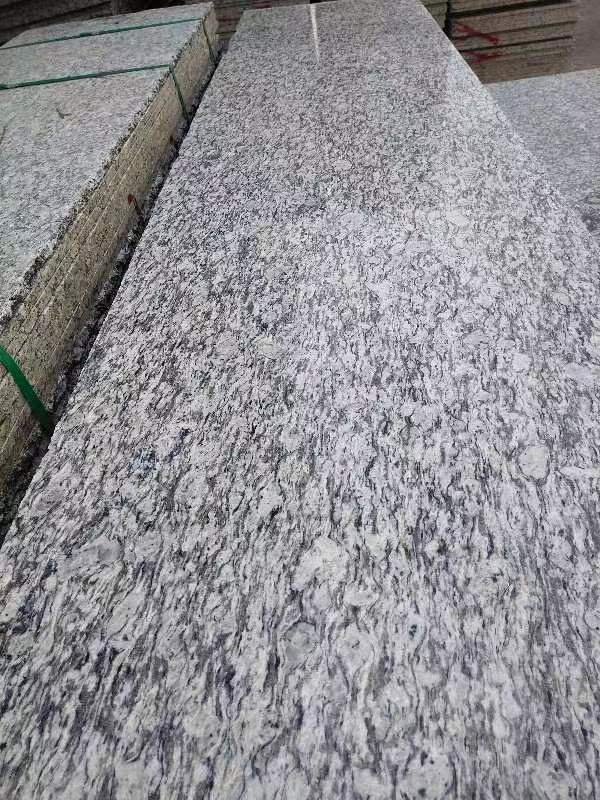 Spary white granite slab
