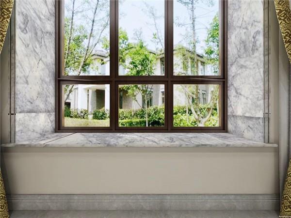 white and purple marble for sills