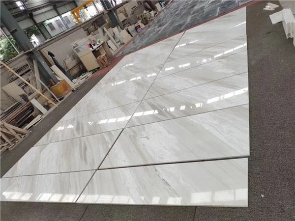 earl white marble tile polished