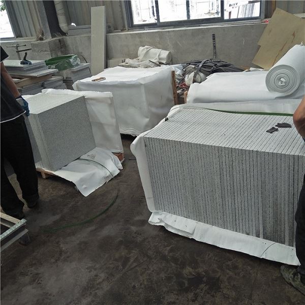 Grey granite G603 tile flamed