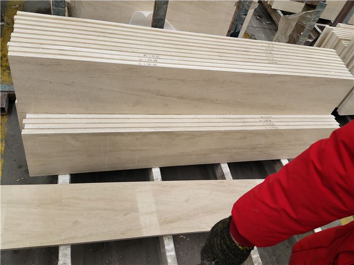 Moca cream limestone tiles vanity