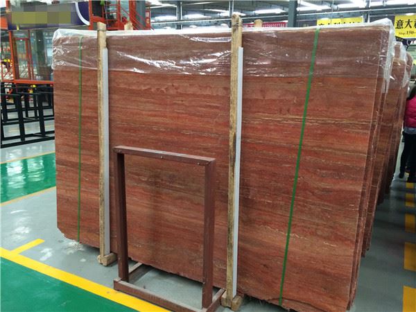red travertine marble for decoration
