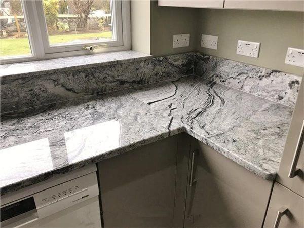 viscont white granite countertops for kitchen