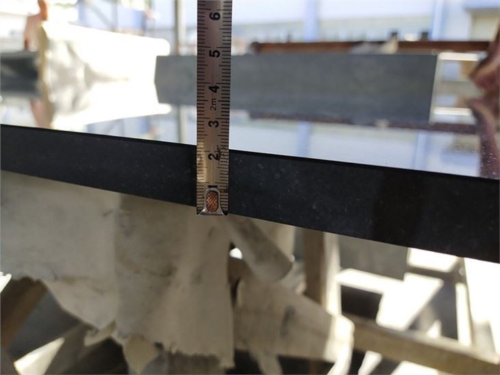 Black granite flooring tiles 61x61x2cm