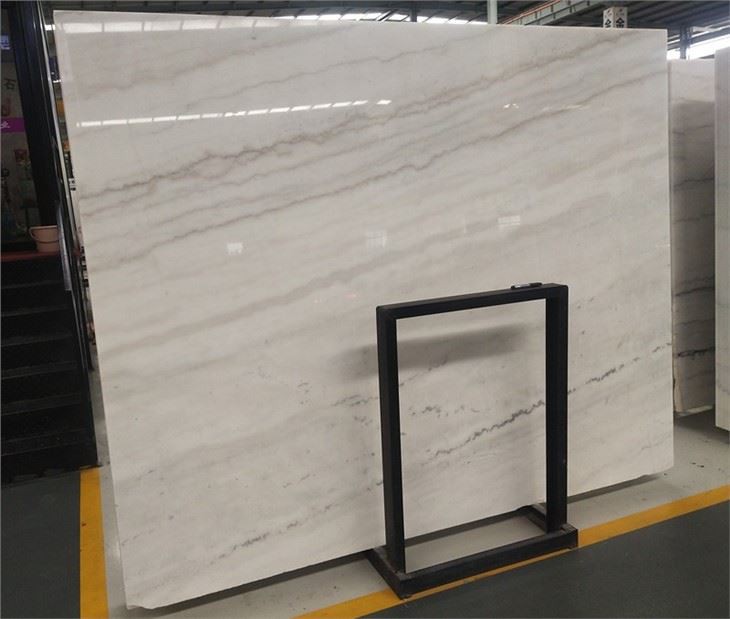 Stripped White Marble