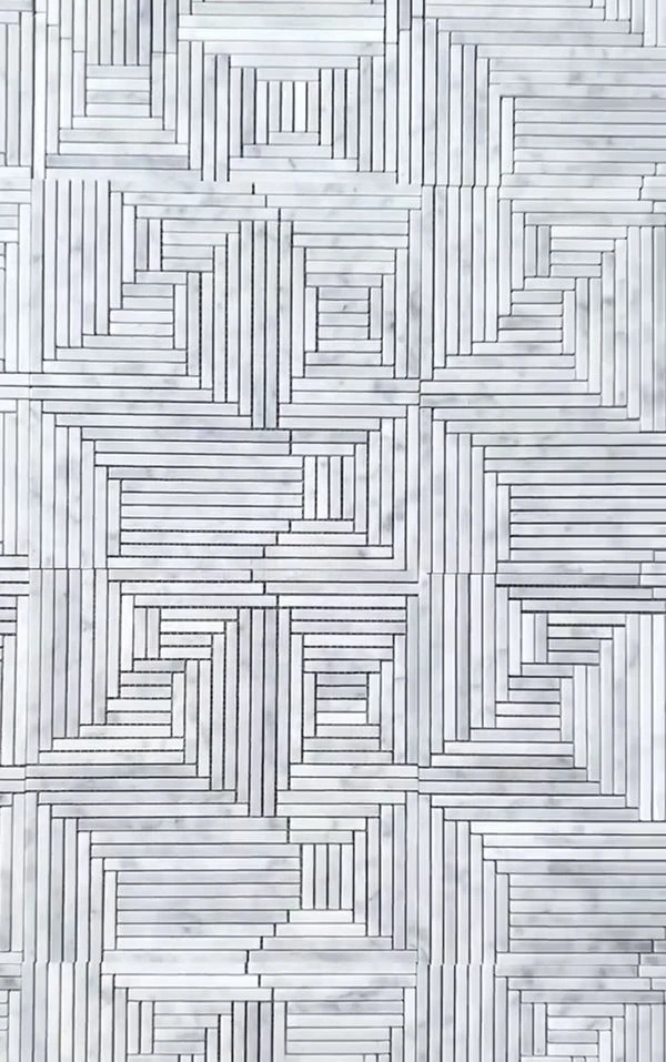 카라라 모자이크 바닥 타일