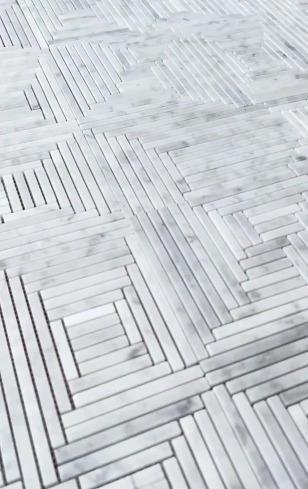 Carrara Mosaic Floor Tiles