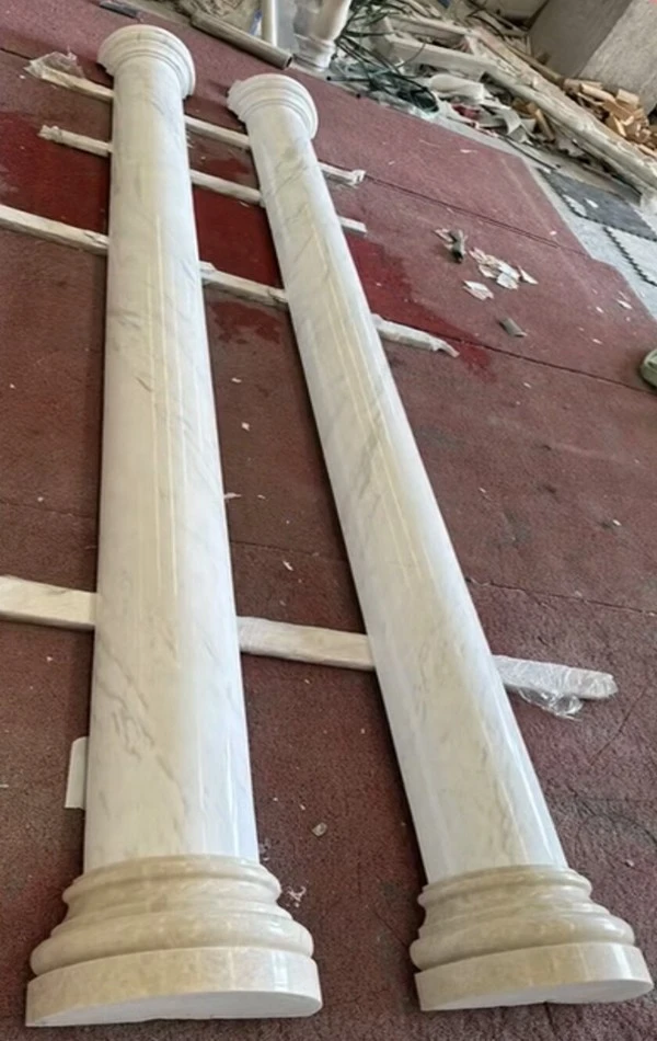 honed greek marble columns