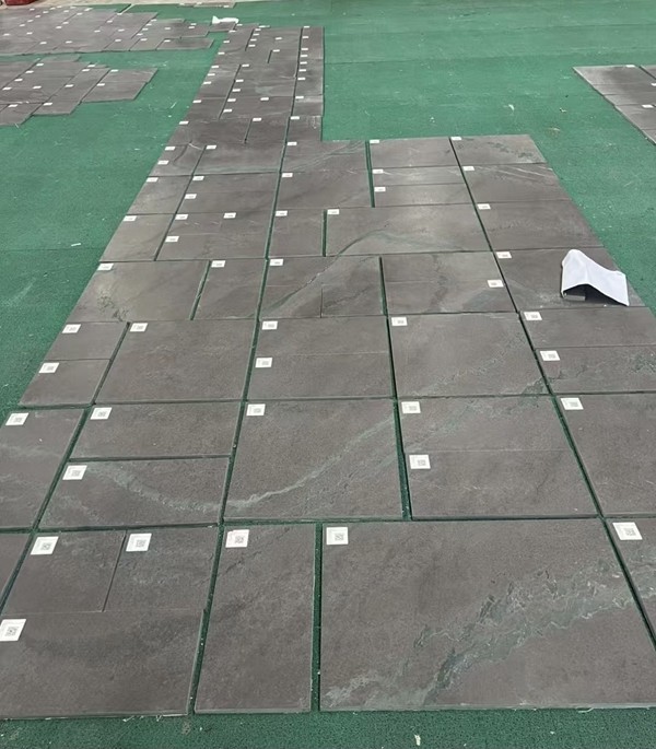 Green and Purple Marble Tile