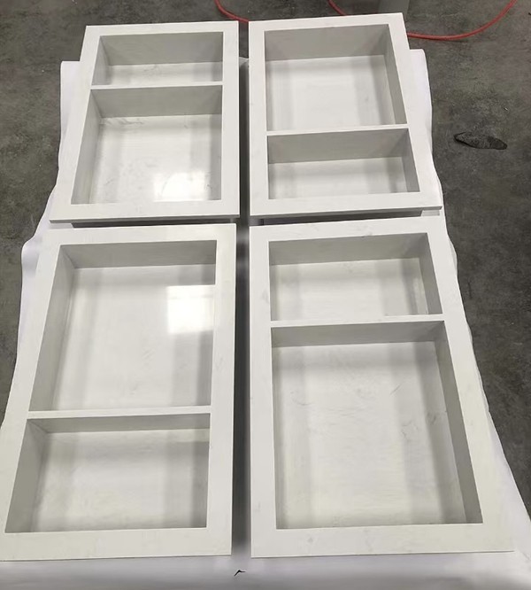 Carrara white Marble Bathroom Niche