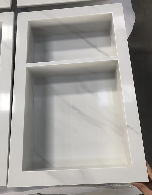 Bianco Carrara Marble Bathroom Niche