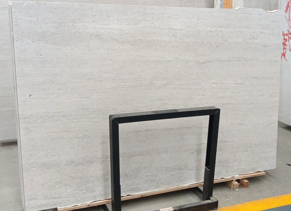White and Gray Travertine slab White and Gray Travertine slab