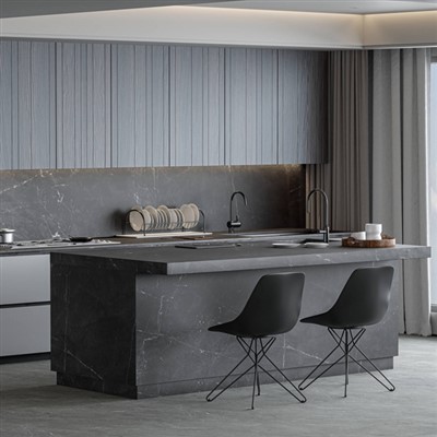 어두운 회색 소결 석조 조리대