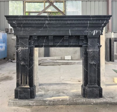 Nero Marquina 벽난로 서라운드