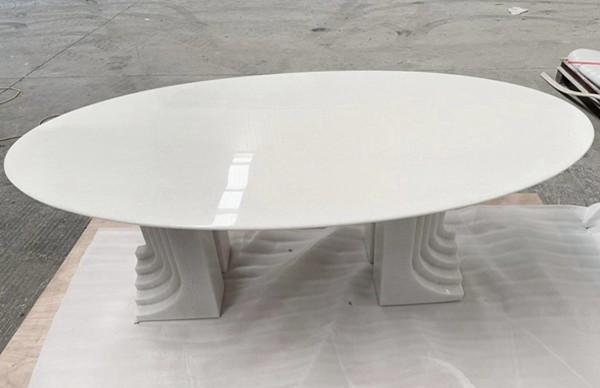 White Marble  Dining Table